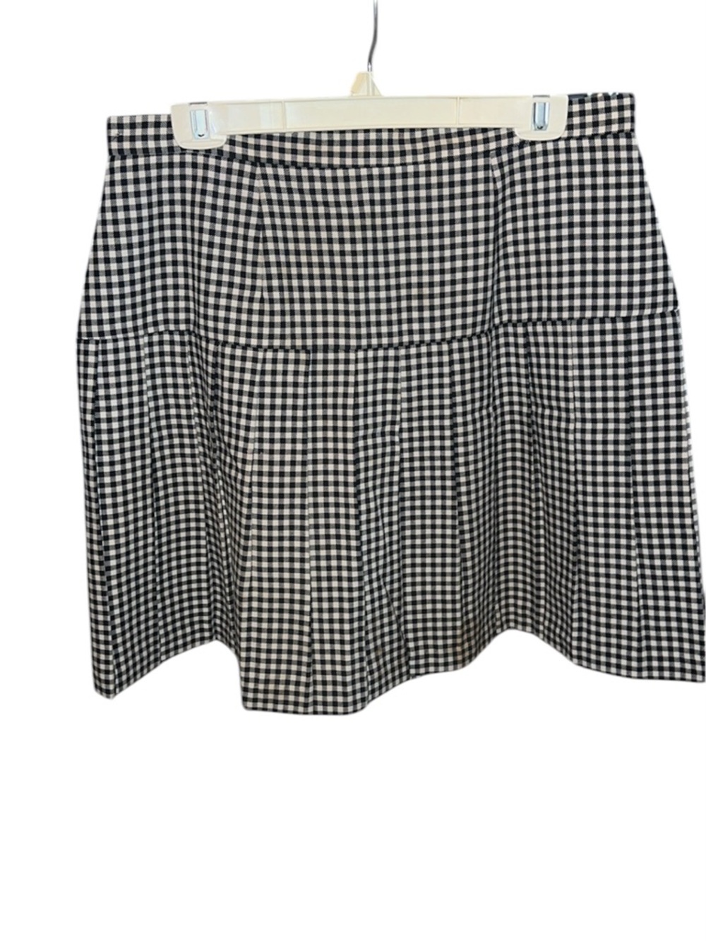 Black & White Gingham Circle Skirt